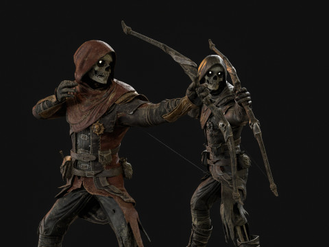 कंकाल आर्चर 3D मॉडल