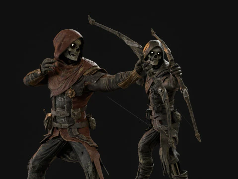 İskelet Ok&ccedil;u 3D Model