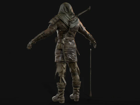 İskelet Ok&ccedil;u 3D Model