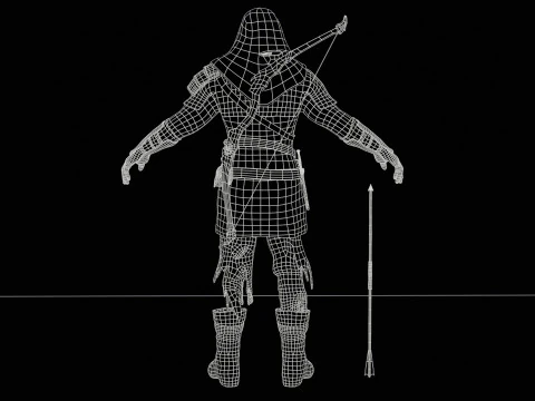 İskelet Ok&ccedil;u 3D Model