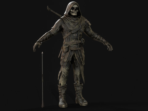 कंकाल आर्चर 3D मॉडल