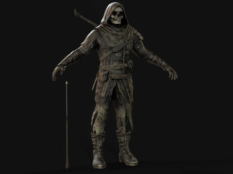 İskelet Ok&ccedil;u 3D Model