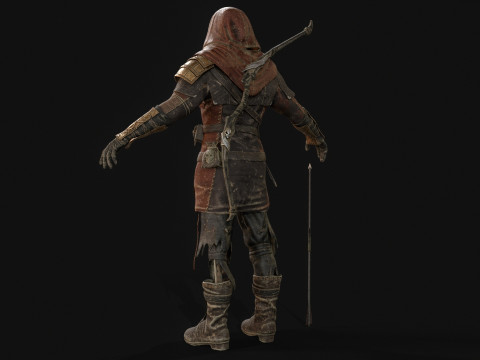 कंकाल आर्चर 3D मॉडल