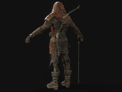 İskelet Ok&ccedil;u 3D Model