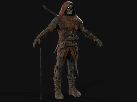 कंकाल आर्चर 3D मॉडल