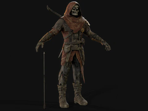 İskelet Ok&ccedil;u 3D Model