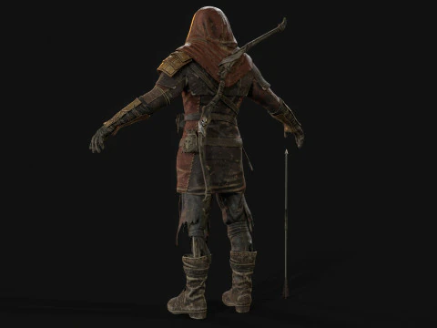 İskelet Ok&ccedil;u 3D Model