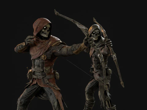 İskelet Ok&ccedil;u 3D Model