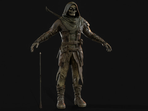 कंकाल आर्चर 3D मॉडल