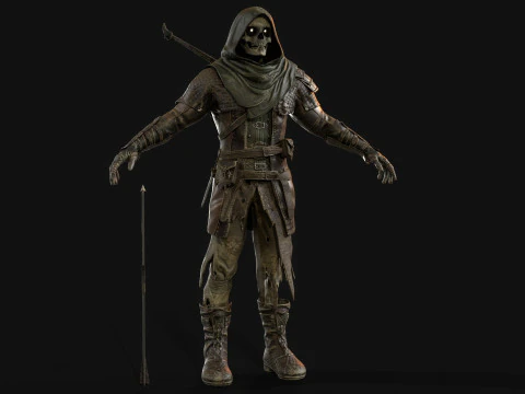 İskelet Ok&ccedil;u 3D Model