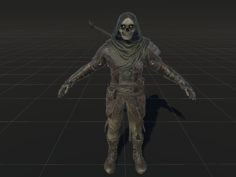 कंकाल आर्चर 3D मॉडल