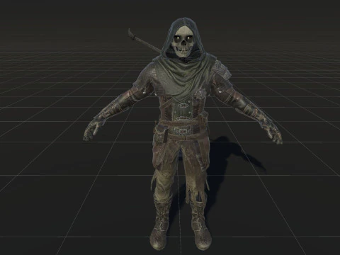 İskelet Ok&ccedil;u 3D Model