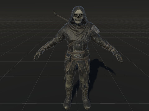 कंकाल आर्चर 3D मॉडल