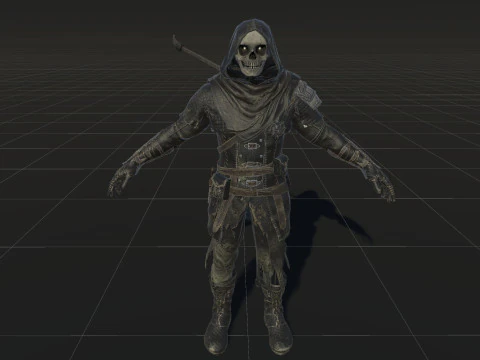 İskelet Ok&ccedil;u 3D Model