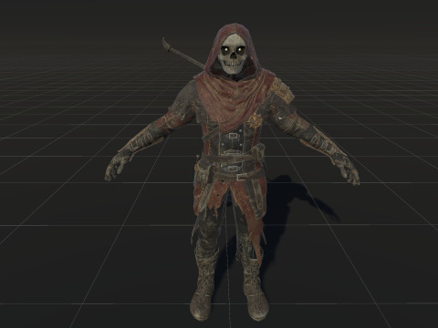 कंकाल आर्चर 3D मॉडल