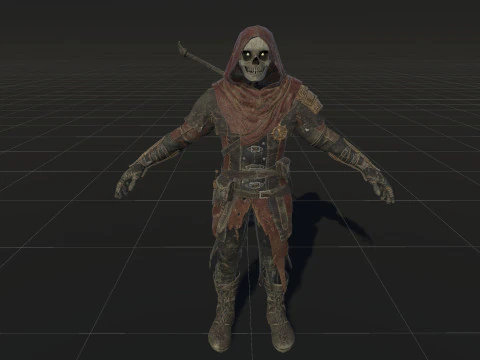 İskelet Ok&ccedil;u 3D Model