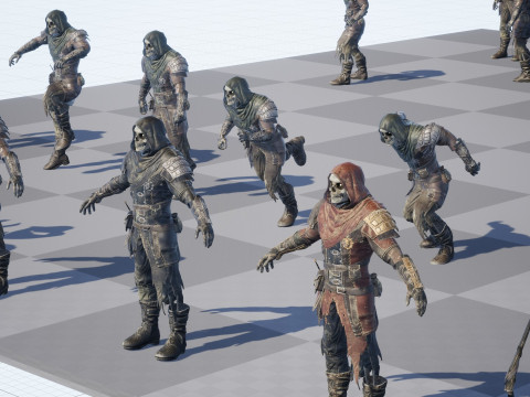 कंकाल आर्चर 3D मॉडल