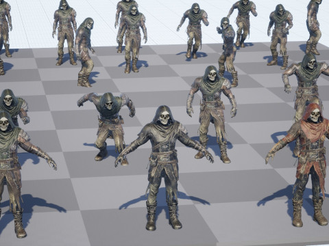 कंकाल आर्चर 3D मॉडल