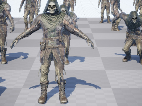 कंकाल आर्चर 3D मॉडल