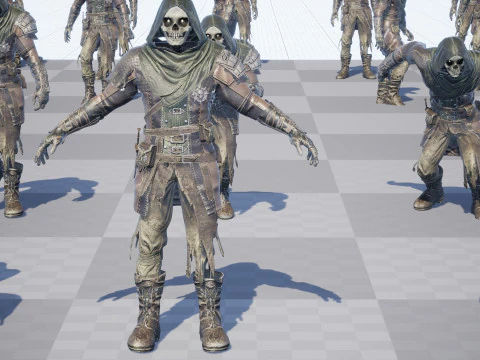 İskelet Ok&ccedil;u 3D Model