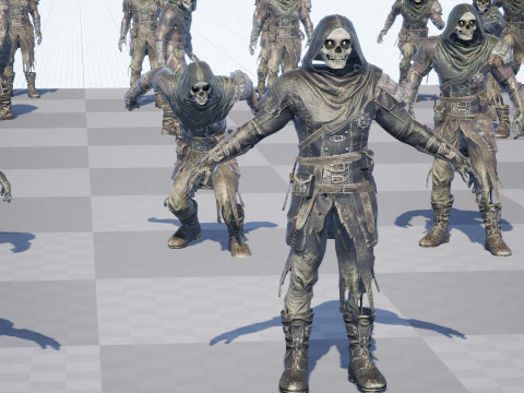 İskelet Ok&ccedil;u 3D Model