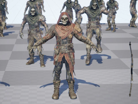 İskelet Ok&ccedil;u 3D Model