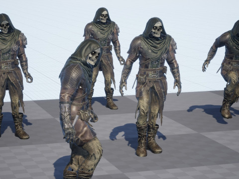 कंकाल आर्चर 3D मॉडल