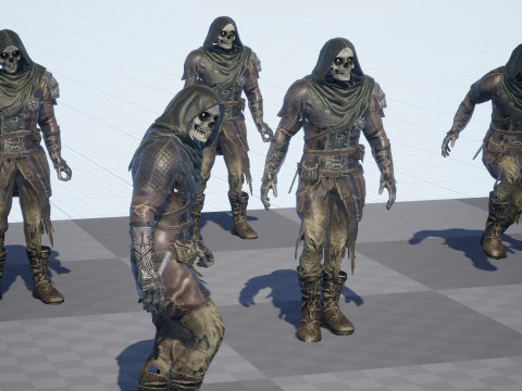 İskelet Ok&ccedil;u 3D Model