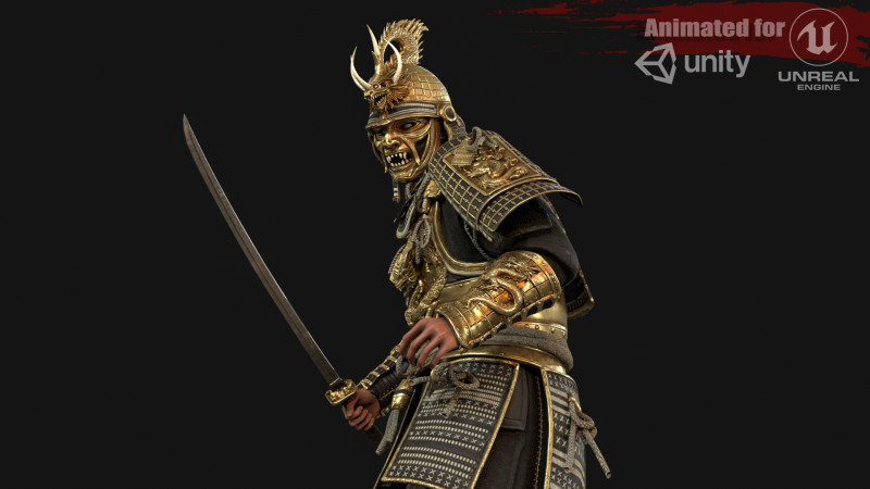 SamuraiRemaster5 Modello 3D .c4d .max .obj .3ds .fbx .stl .blend 