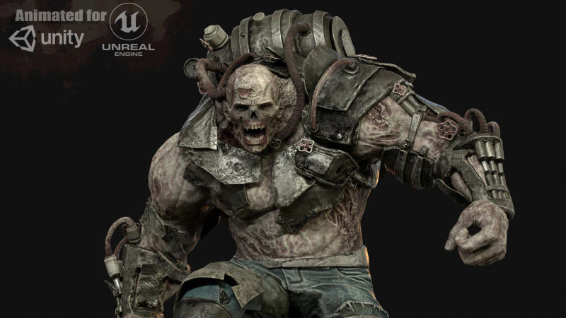 Zombie Jagger 3D Model .c4d .max .obj .3ds .fbx .stl .blend