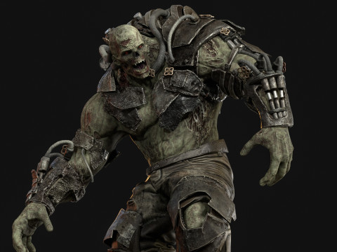 Zombie Jagger 3D Model