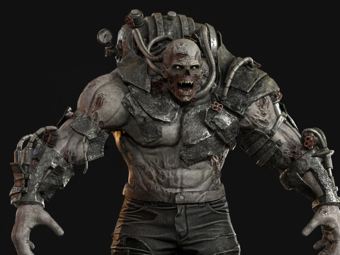 Zombie Jagger 3D Model