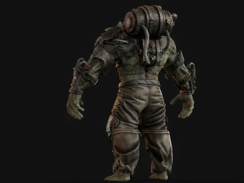 Zombie Jagger 3D Model