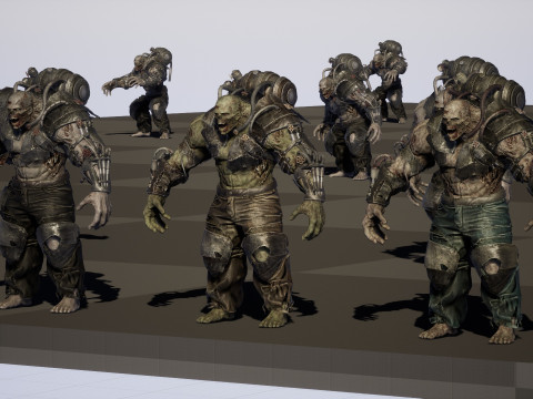 Zombie Jagger 3D Model