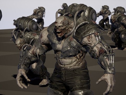 Zombie Jagger 3D Model