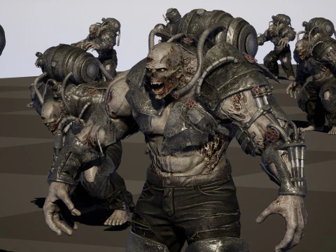 Zombie Jagger 3D Model