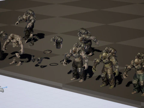 Zombie Jagger 3D Model