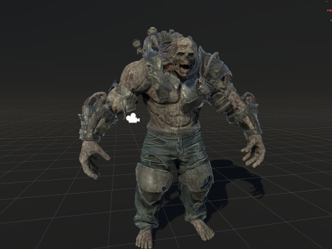 Zombie Jagger 3D Model