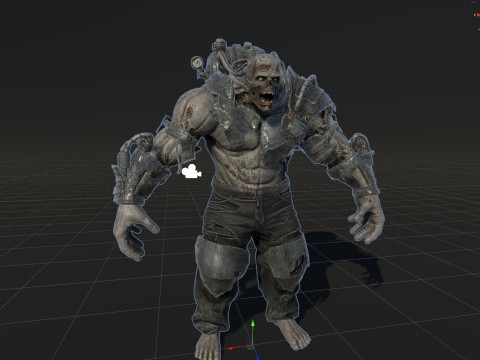 Zombie Jagger 3D Model