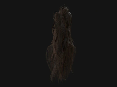 2ManHairBeard 3D Model