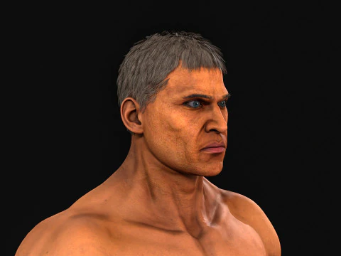 4Man Short Hair 3D Model