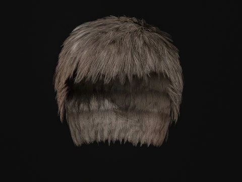 4Man Short Hair 3D Model