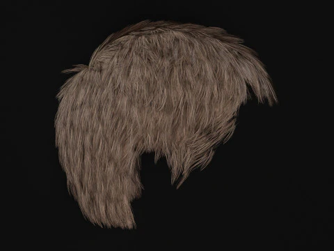 4Man Short Hair 3D Model