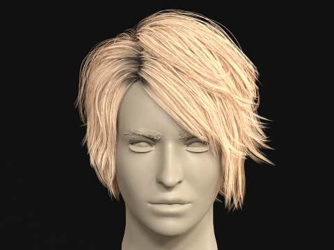 6Vrouw kort haar2 3D Model