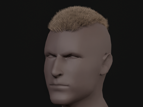7Homem com corte de cabelo Modelo 3D