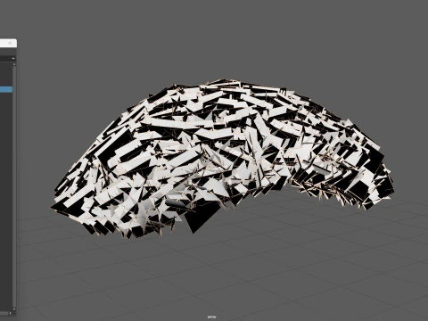 7Man buzzcut Hair 3D Model