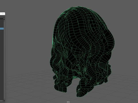 8Woman Short Hair3 3D Model