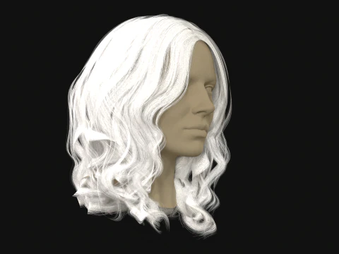 8Woman Short Hair3 3D Model