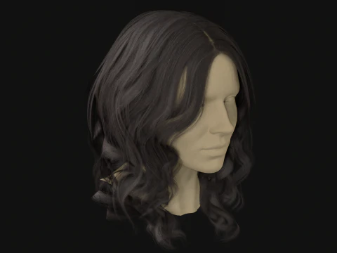8Woman Short Hair3 3D Model