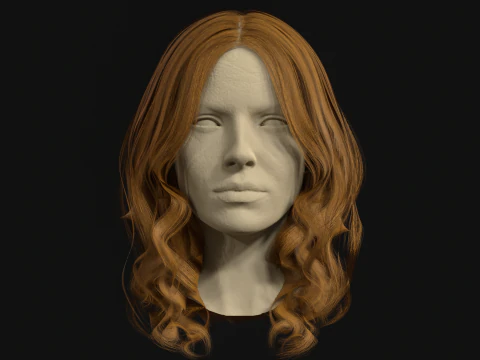 8Woman Short Hair3 3D Model